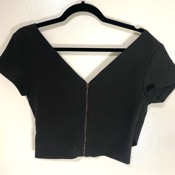 Zara Basics Wrap Croped Top - Picture 3 of 5